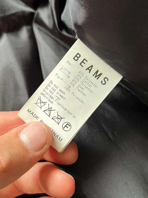Black Beams Japan Puffer Jacket Coat XL