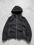 Beams Wool Fleece Hooded Jacket S