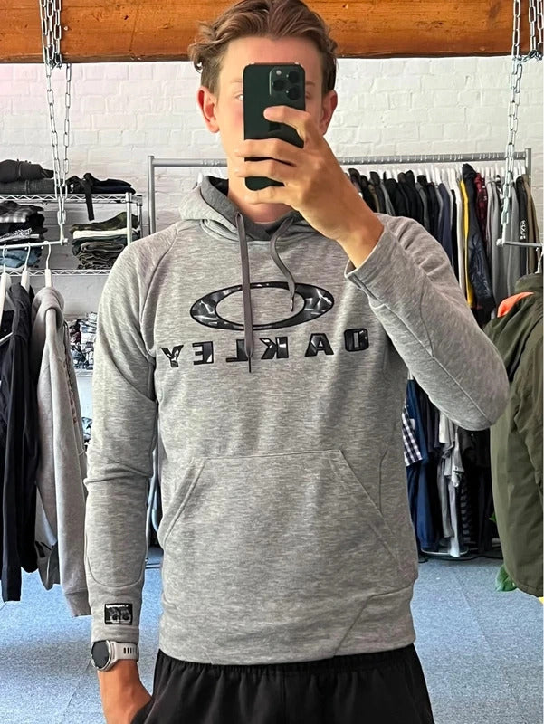 Oakley Ohydrolix Grey Drawstring Hoodie S
