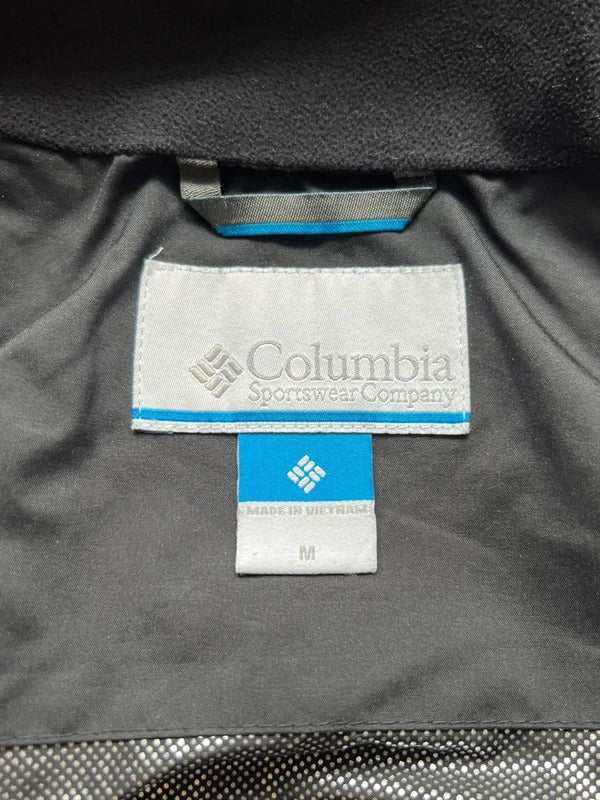 Black Grey Columbia Waterproof Windbreaker Jacket Coat