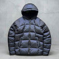 Purple Navy Prismatic Oakley Hooded Puffer Jacket Coat M